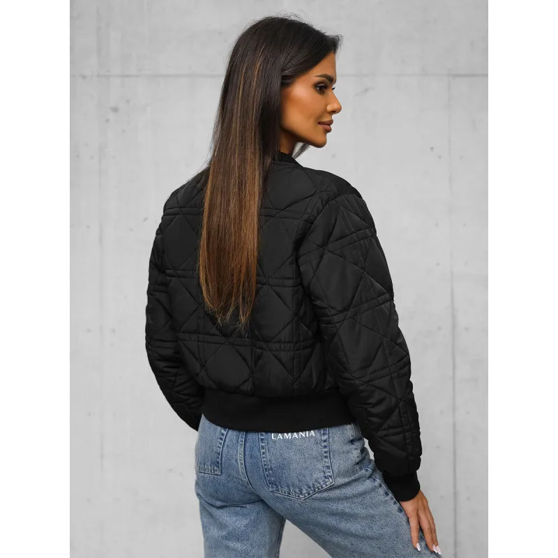 Moteriška juoda bomber stiliaus striukė Morin JS/16M9227/392