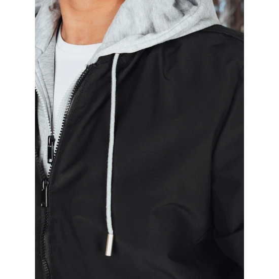 Vyriška juodos spalvos  bomber stiliaus striukė Edmin TX5021