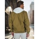 Vyriška žalios spalvos bomber stiliaus striukė Edmin TX5022