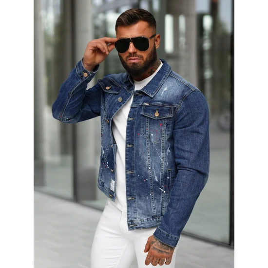 Šviesiai mėlyna džinsinė striukė Onil NB/MJ542BC