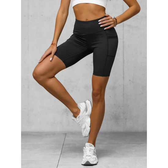 Moteriški biker stiliaus  juodi šortai Neli JS/XY24004S