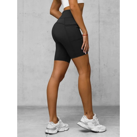 Moteriški biker stiliaus  juodi šortai Neli JS/XY24004S