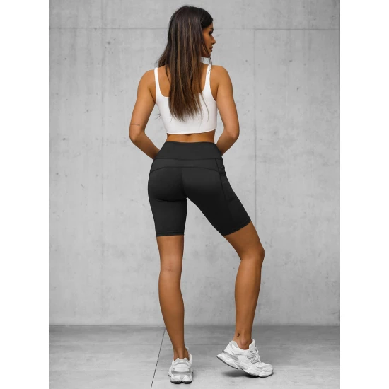 Moteriški biker stiliaus  juodi šortai Neli JS/XY24004S