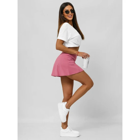 Moteriškas rožinės spalvos sijonas- šortai Melani JS/17K590/111