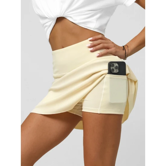 Moteriškas rusvos spalvos sijonas- šortai Active JS/17K568/1