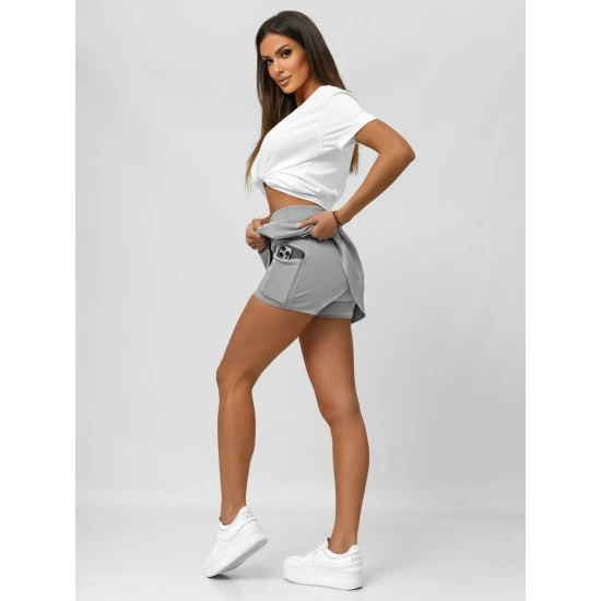 Moteriškas pilkos spalvos sijonas- šortai Active JS/17K568/5