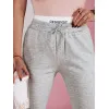 Moteriškos laisvalaikio pilkos slim fit kelnės Sport UY2400