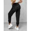 Damskie spodnie welurowe w kolorze czarnym Azil JS/92K527/3