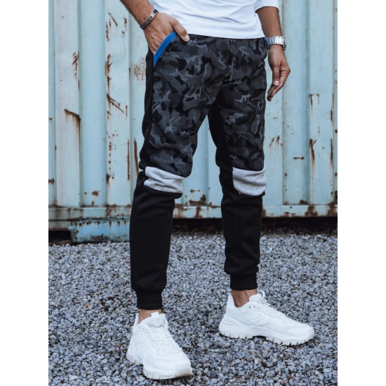 Vyriškos juodos laisvalaikio kelnės Army UX4429