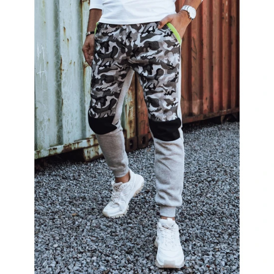 Vyriškos šviesiai pilkos laisvalaikio kelnės Army UX4428