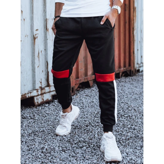 Vyriškos juodos laisvalaikio kelnės Edma UX4448