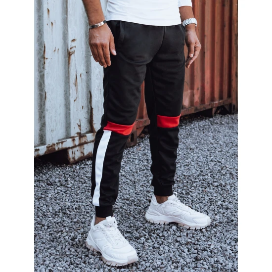 Vyriškos juodos laisvalaikio kelnės Edma UX4448