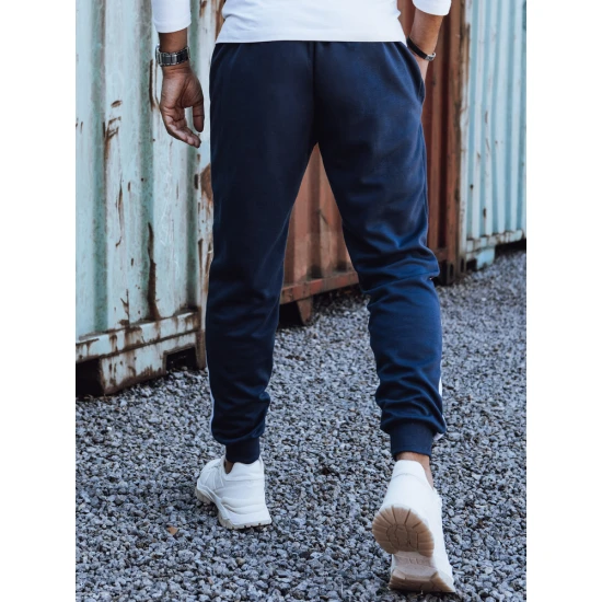 Vyriškos tamsiai mėlynos laisvalaikio kelnės Edma Laisvalaikio kelnės