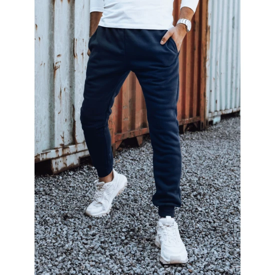 Vyriškos tamsiai mėlynos laisvalaikio kelnės Anti UX4432