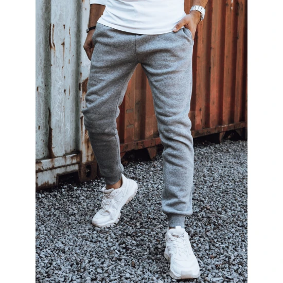 Vyriškos šviesiai pilkos laisvalaikio kelnės Anti