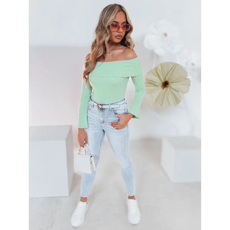 Women's green cardigan Show MY2430