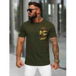 Vyriški chaki spalvos marškinėliai Soldier