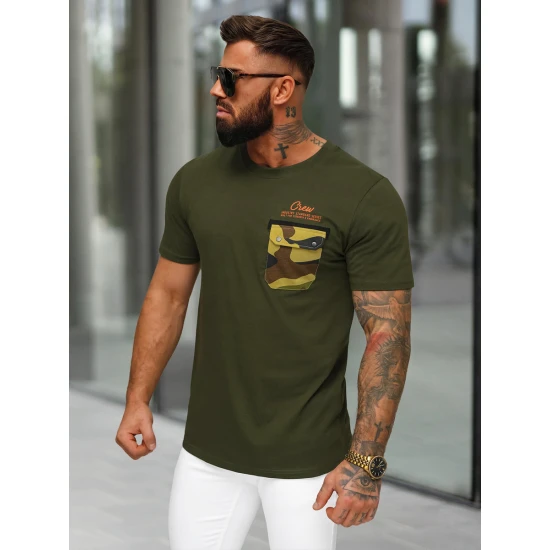 Vyriški chaki spalvos marškinėliai Soldier O/MPO3492