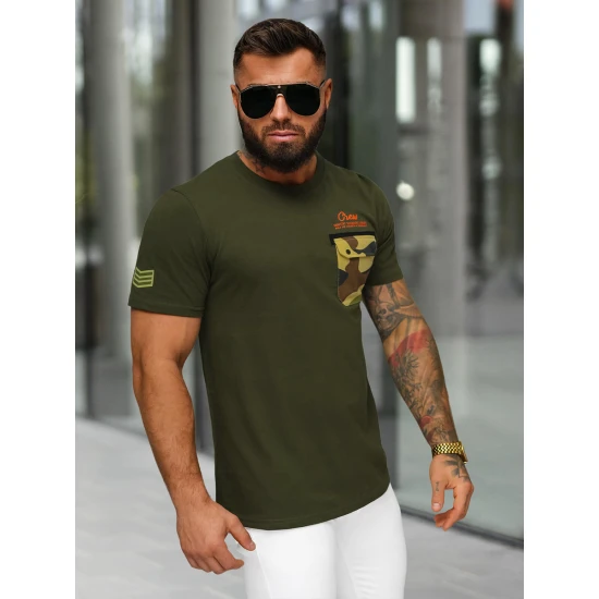 Vyriški chaki spalvos marškinėliai Soldier O/MPO3492