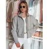 Naisten harmaa oversize bomber-takki Milina TY4792