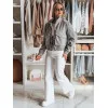 Naisten harmaa oversize bomber-takki Milina TY4792