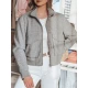 Pilka moteriška oversize bomber striukė Milina TY4792