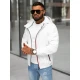 Vyriška balta striukė su gobtuvu Pyter JS/31M5069/281