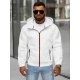 Vyriška balta striukė su gobtuvu Pyter JS/31M5069/281