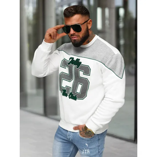 Men's white jumper Jolly O/RR250005