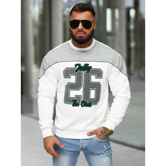 Men's white jumper Jolly O/RR250005