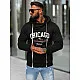 Meeste must kapuutsiga dressipluus Chicago O/TT30508