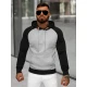 Vyriškas pilkas džemperis su gobtuvu Aiden JS/8B157/2
