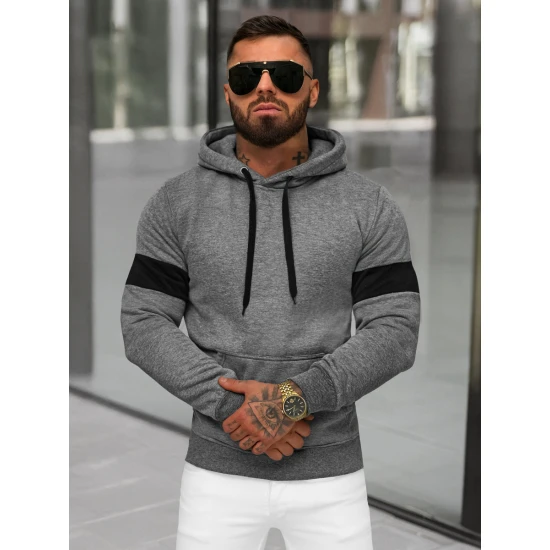 Vyriškas tamsiai pilkas džemperis Oven JS/8B1321/5