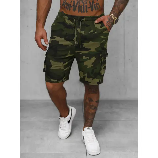 Vyriški žali kamufliažiniai šortai  Army JS/8K282/29