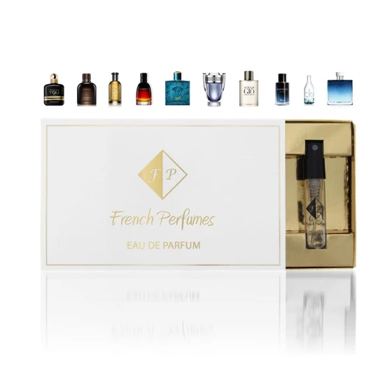 FP mėginukų rinkinys Nr1 TOP10 vyrams FPMEGINIURINKINYSNR1 French Perfumes