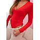 Czerwona damska platforma Anita 32285
