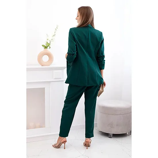 Elegantiškas moteriškas tamsiai žalios spalvos komplektas Silva 32186