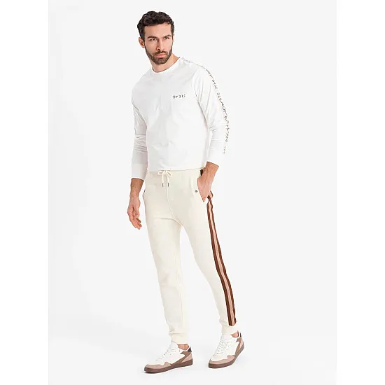 Men's casual trousers Olin in brown V3 OM-PASK-0258