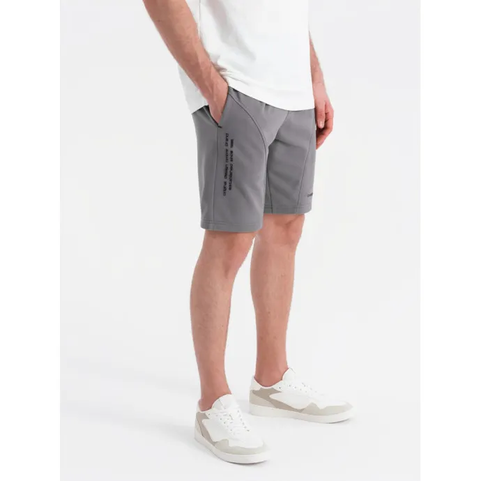 Vyriški pilkos spalvos šortai Sport V3 OM-SRSK-0138