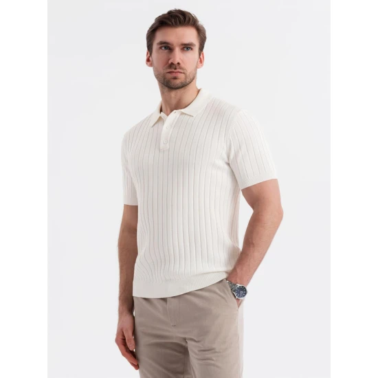 Vyriški balti polo marškinėliai Azir V3 OM-POSS-0143