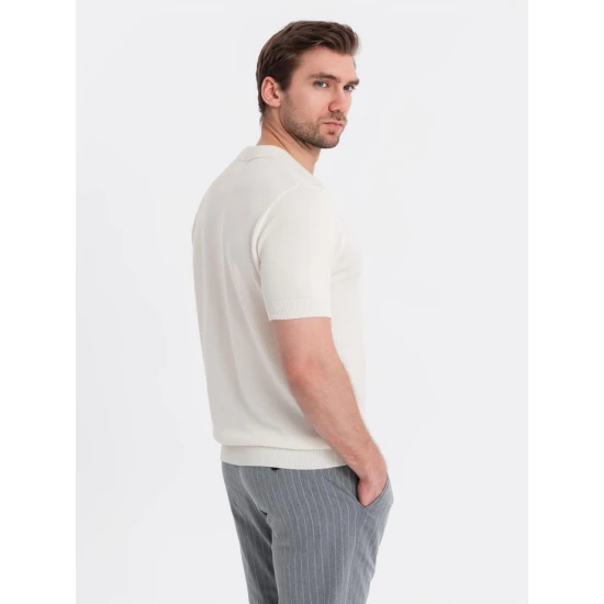 Vyriški baltos spalvos polo marškinėliai Swing Marškinėliai