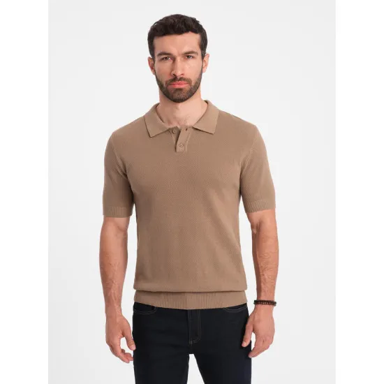 Vyriški rudos spalvos polo marškinėliai Swing V3 OM-POSS-0117