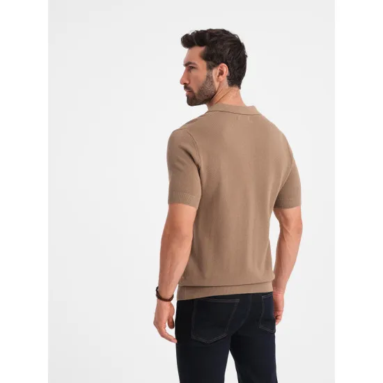 Vyriški rudos spalvos polo marškinėliai Swing V3 OM-POSS-0117