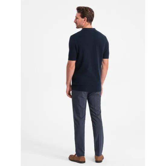 Men's navy blue polo shirt Swing V2 OM-POSS-0117