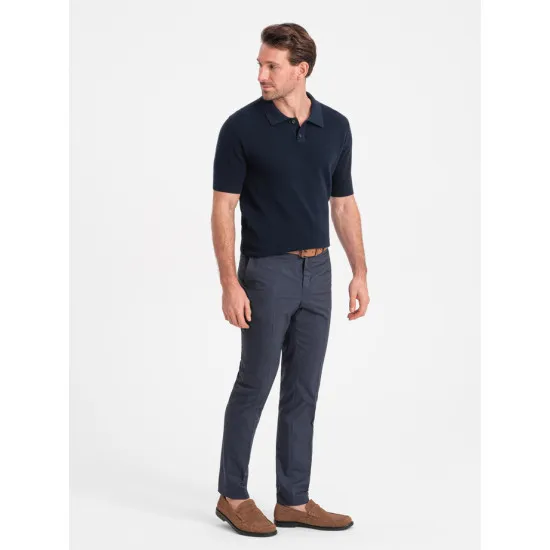 Men's navy blue polo shirt Swing V2 OM-POSS-0117