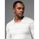 Vyriški polo marškinėliai ilgomis rankovėmis baltos spalvos Don V4 OM-POLS-0146