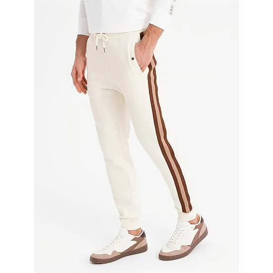 Men's casual trousers Olin in brown V3 OM-PASK-0258
