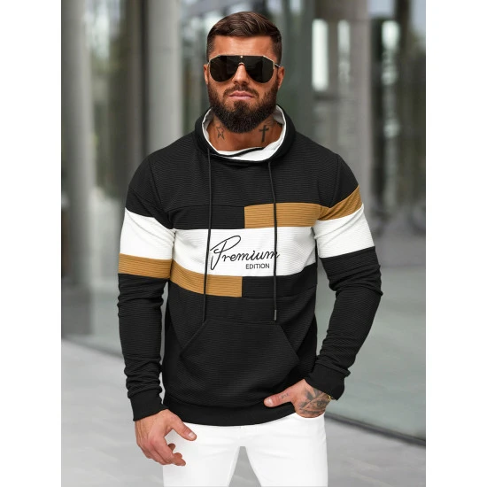 Vyriškas juodas džemperis Henry O/B7524