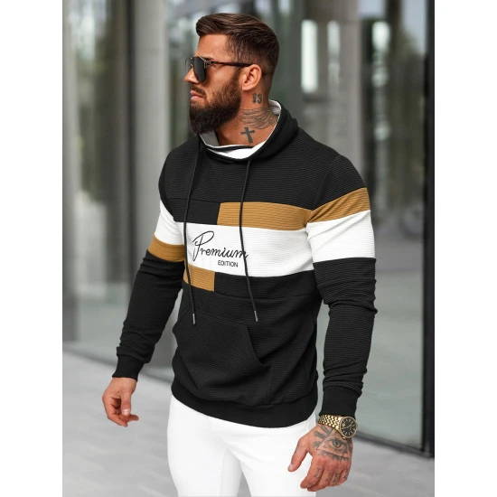 Vyriškas juodas džemperis Henry O/B7524