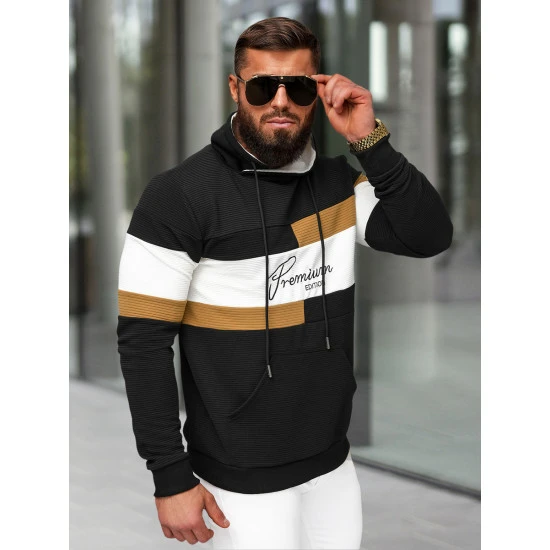 Vyriškas juodas džemperis Henry O/B7524